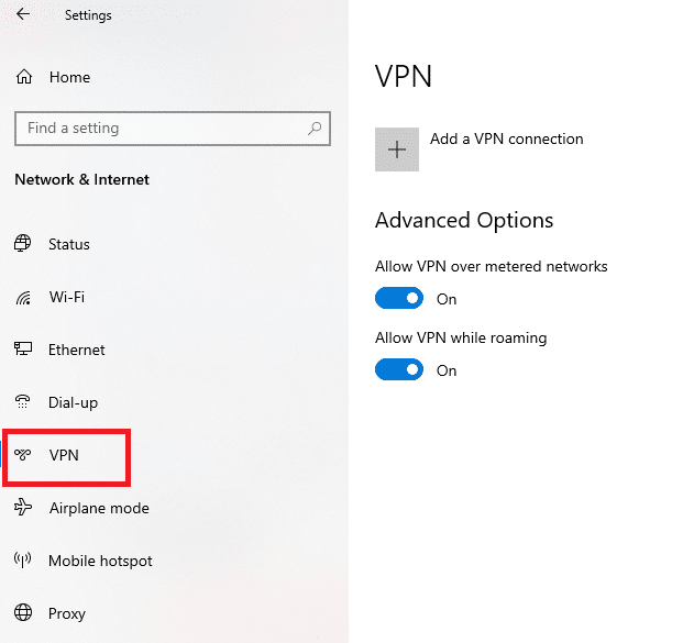 Usar serviço VPN