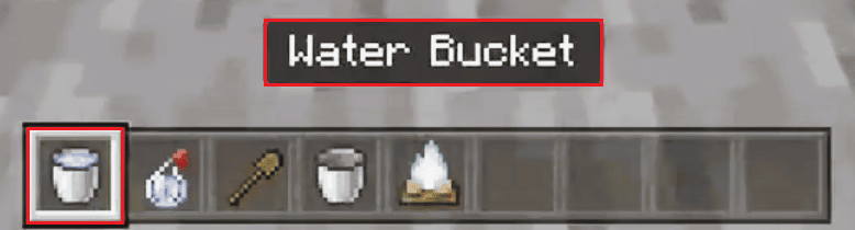 use water bucket
