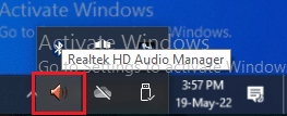 Using the Realtek Audio Manager icon. Fix Realtek Audio Manager Not Opening