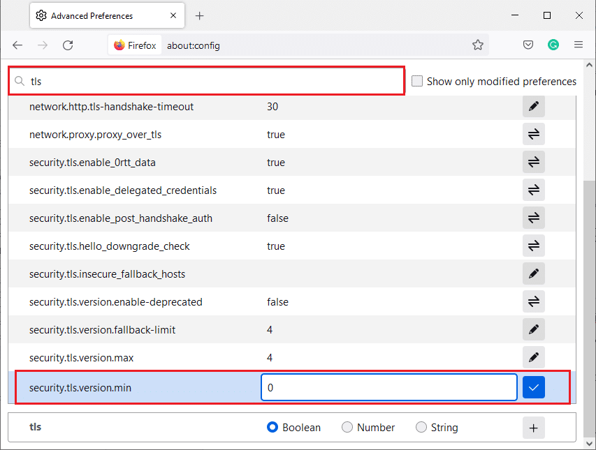 Value set as 0. Fix Firefox SSL_ERROR_NO_CYPHER_OVERLAP in Windows 10
