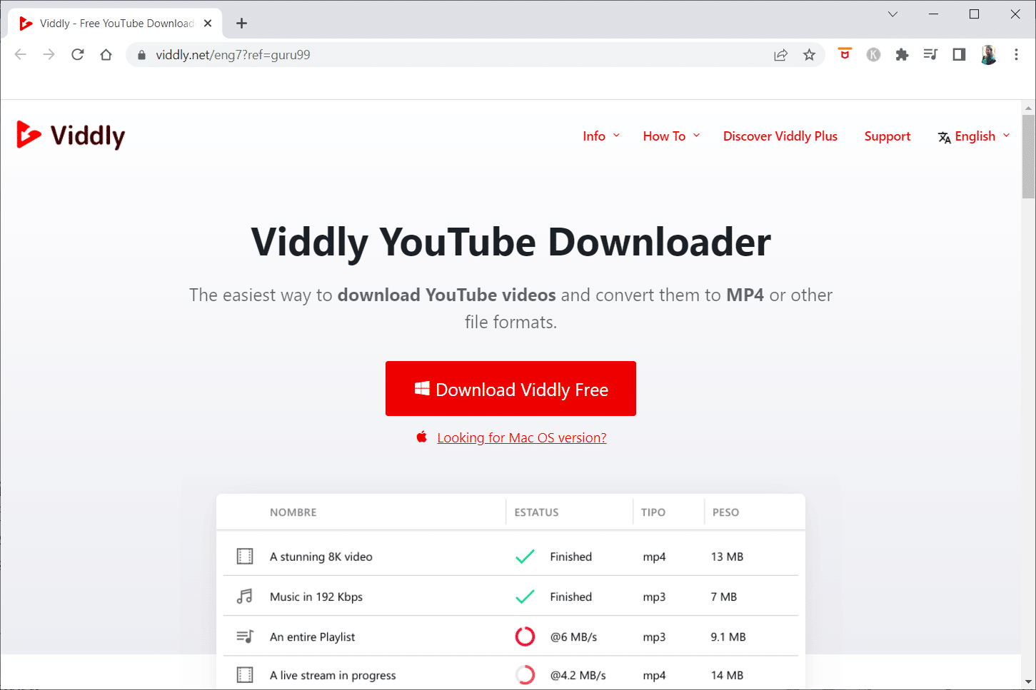 Viddly. free online video downloaders
