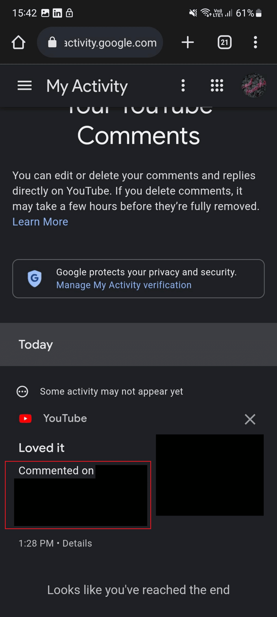video on youtube | How to View YouTube Comment History on Android