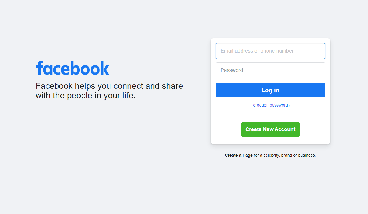 Visit Facebook on any browser on your PC | Why is Facebook Taking a While to Post?