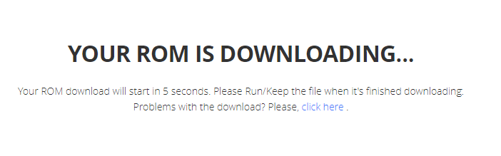 Wait for the download process to be completed. 