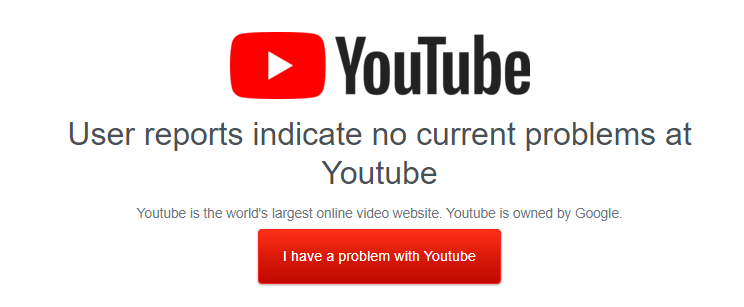 Whenever you face any technical problem with YouTube, the first thing you have to check and ensure if there are any server down activity for maintenance