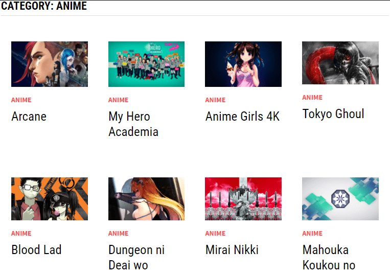 category Anime