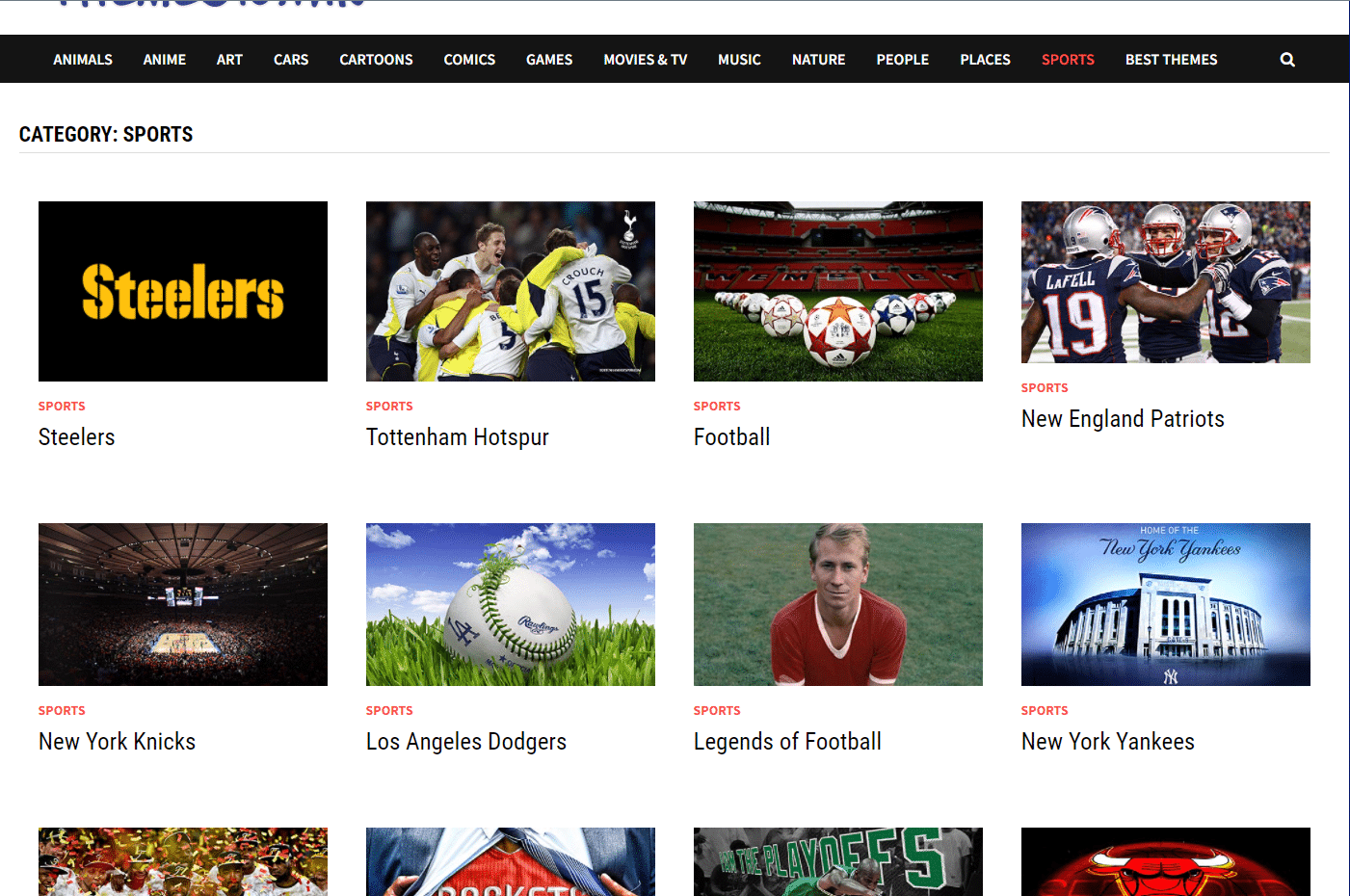 категория Спорт | бесплатные темы для Windows 10