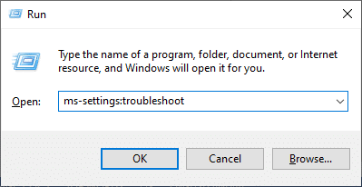 type the command ms-settings:troubleshoot and hit enter. Fix There Are Currently No Power Options Available