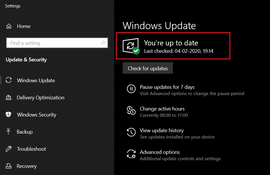 windows update you're up to date. Fix Windows 10 Sleep Mode Not Working