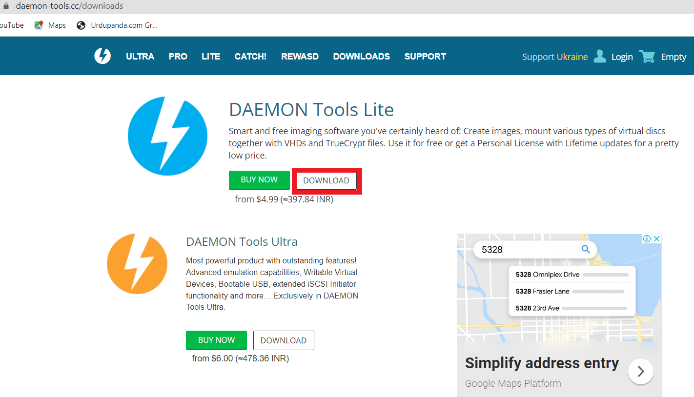 download daemon tools