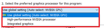 select high-performance NVIDIA processor
