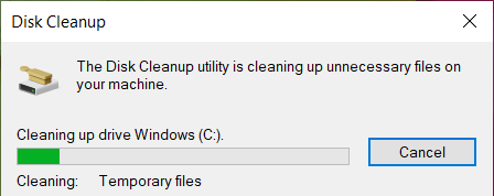 Wait for the Disk Cleanup utility to finish the process. How to Delete Win Setup Files in Windows 10