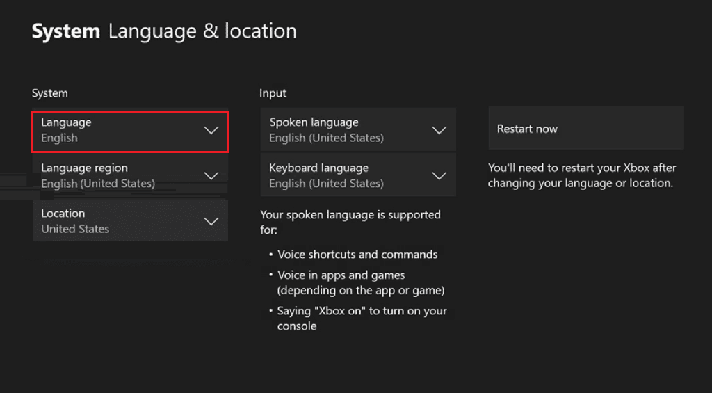 xbox system language. Fix Xbox One Error 0x80a40019