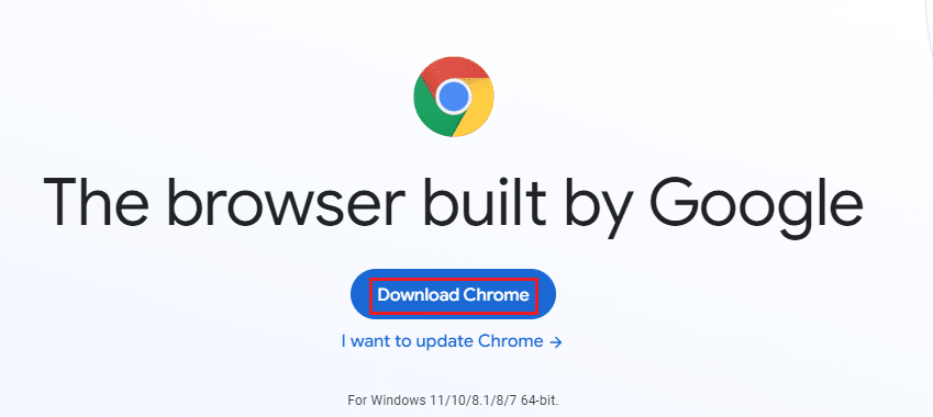 You can download the latest version of Chrome from its official website