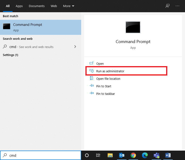 Launch Command Prompt by typing command prompt or cmd Fix Command Prompt appears then disappears on Windows 10