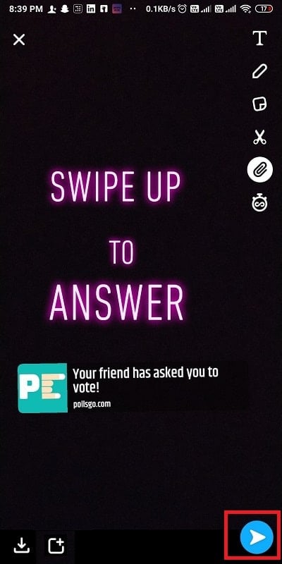 you can post your poll on your Snapchat story,