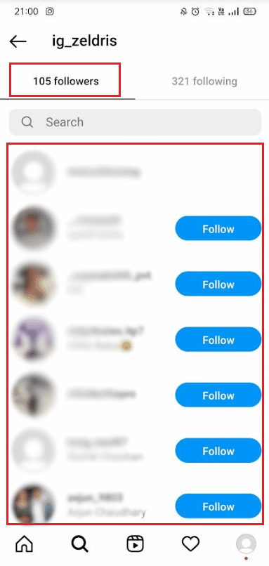 you can see all the recent followers in the followers tab | How to Find Someone's Comments On Instagram