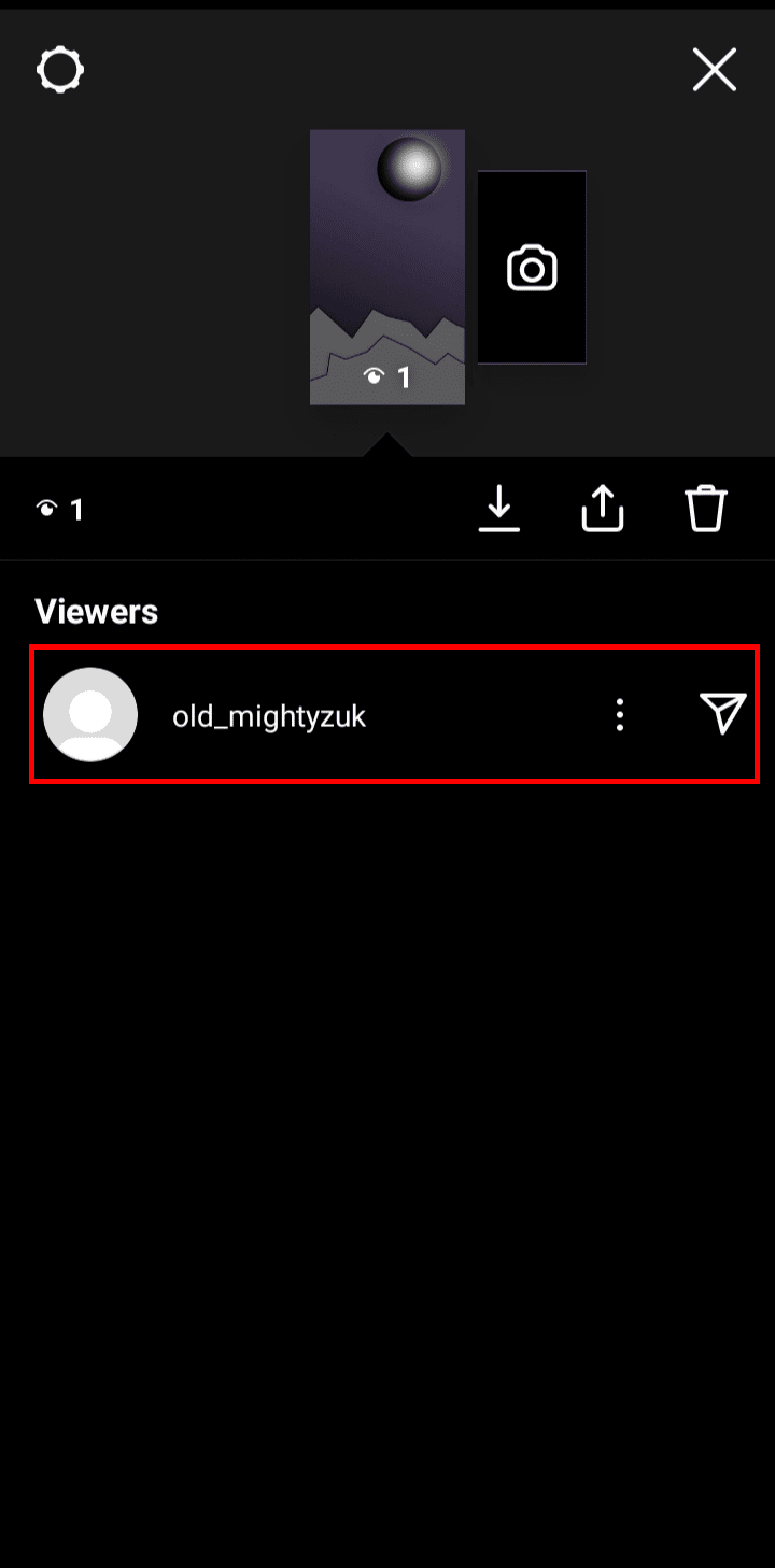 you can see the users who have viewed your story