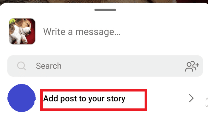 tap on the option of add post on your story. How to Repost a Story on Instagram