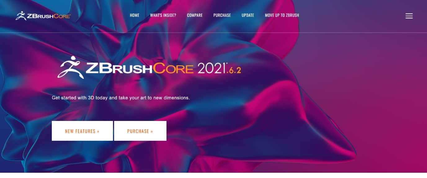 ZBrushCore. best free CAD software for 3d printing