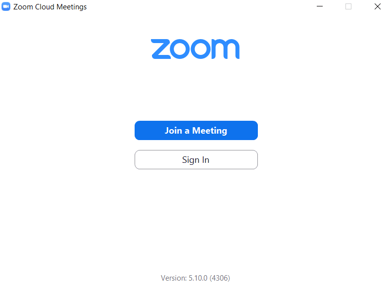 Zoom Cloud Meetings window. How to Perform Zoom Video Test